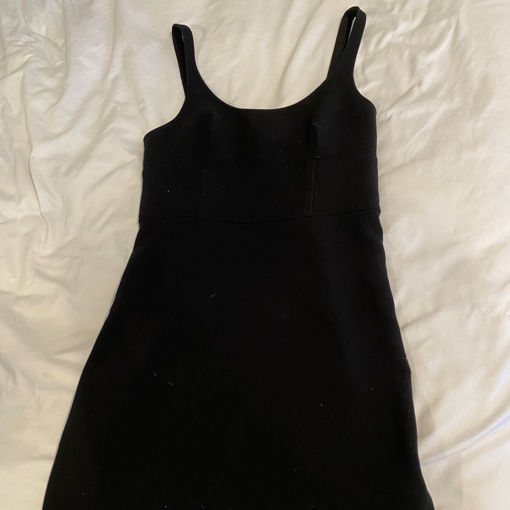 elizabeth and james black mini dress